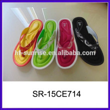 Colorful memory spong insole lady slipper foot massage slipper massage slipper
